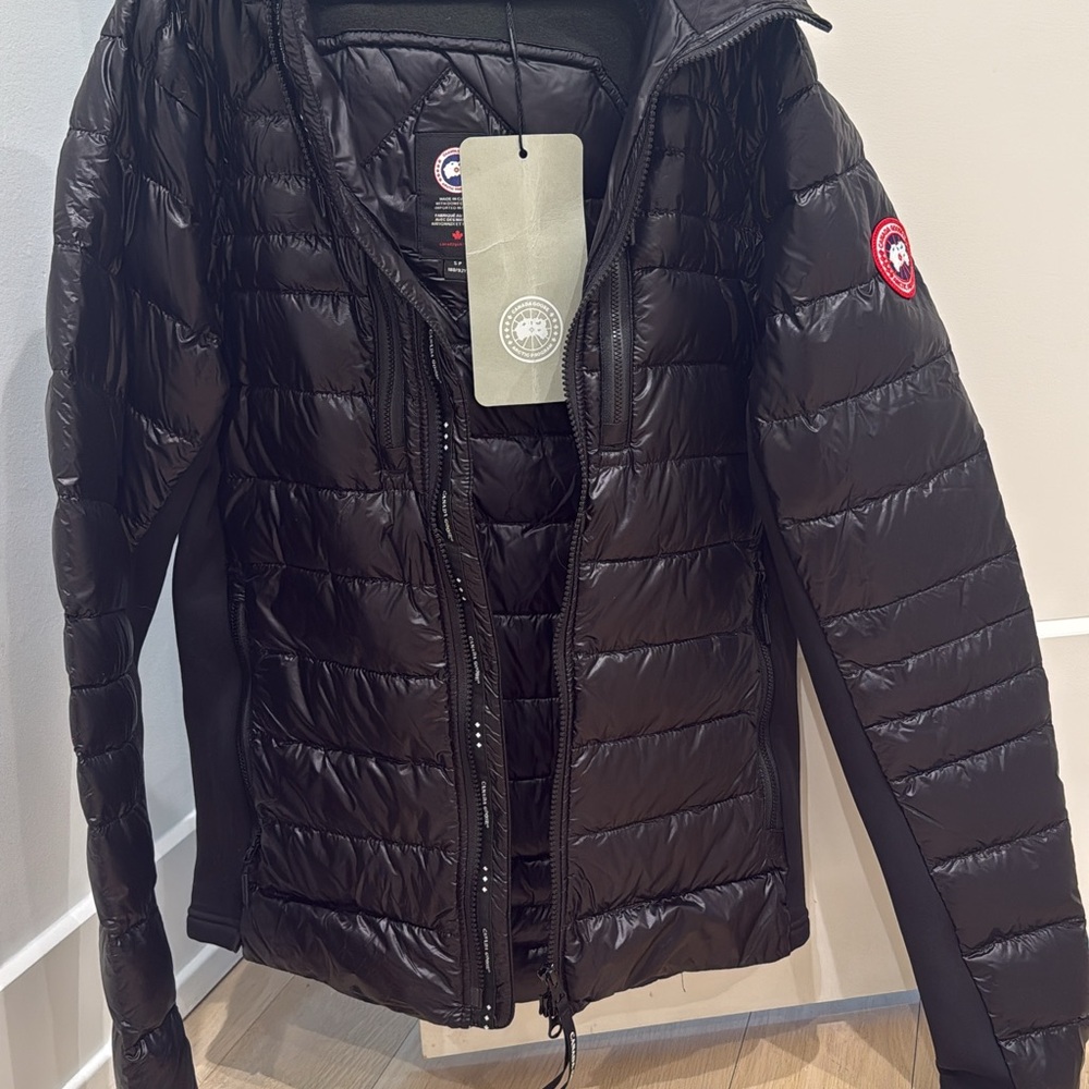 Canada Goose Black Quilted Hybrid Puffer Jacket